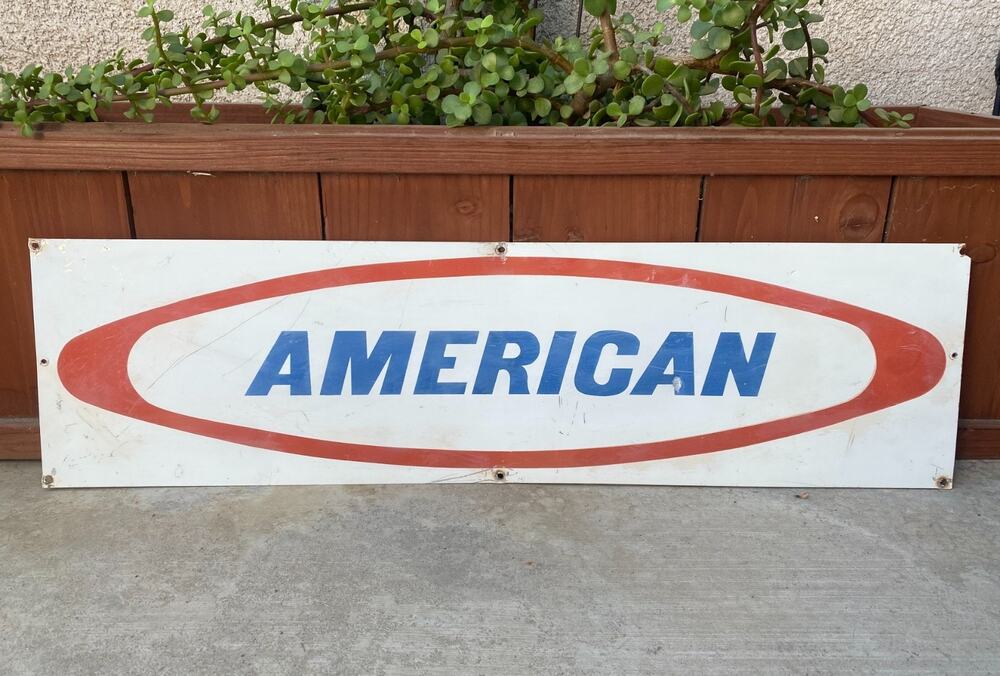 Vintage American Oil Field Metal Sign Pump Jack Oilfield Well 9" x 32" 104B